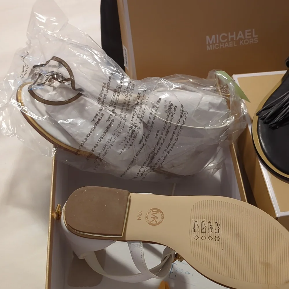 White MC Brand New Sandles - Picture 2 of 2
